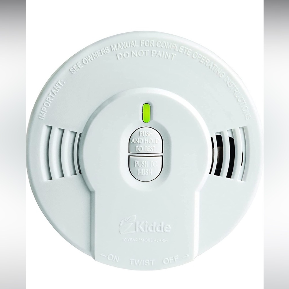 Kidde Smoke Detector, 10-Year‎ Battery, LED Indicators, Replacement Alert